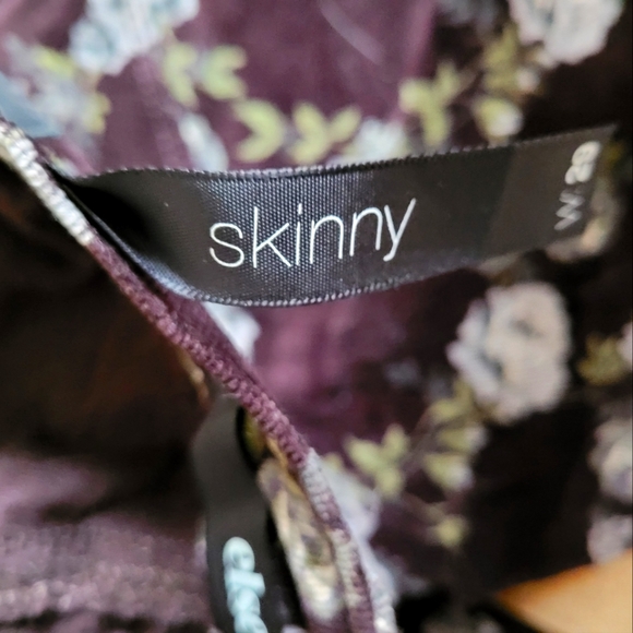 ELSE VERY DARK BROWN FLORAL JEANS SIZE 29 - Picture 4 of 10